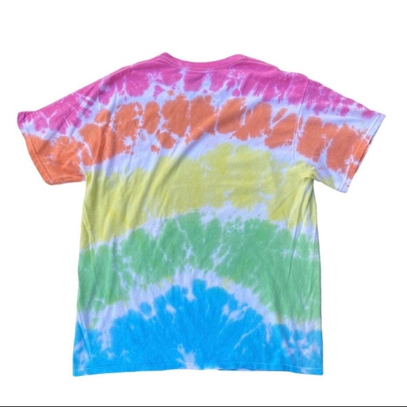 Vibrant tie dye Woodstock t-shirt - Picture 3 of 3